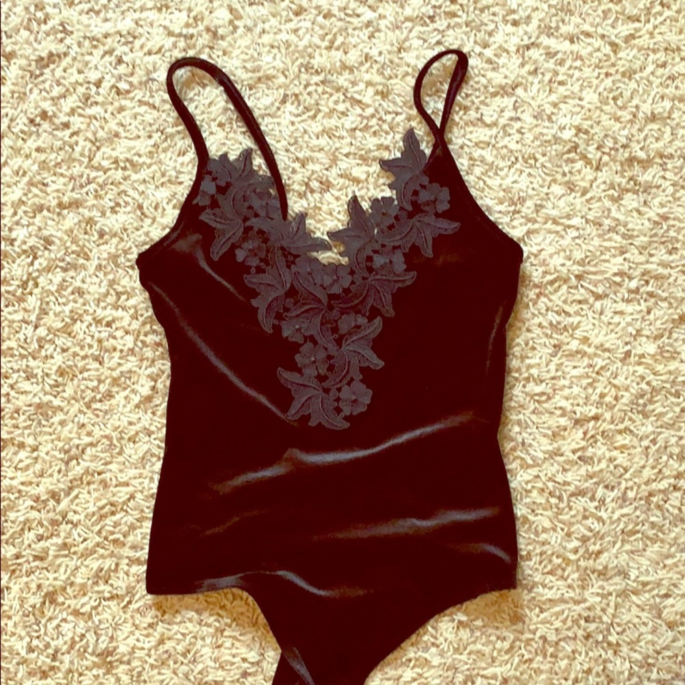 Sexy Velvet Body Suit